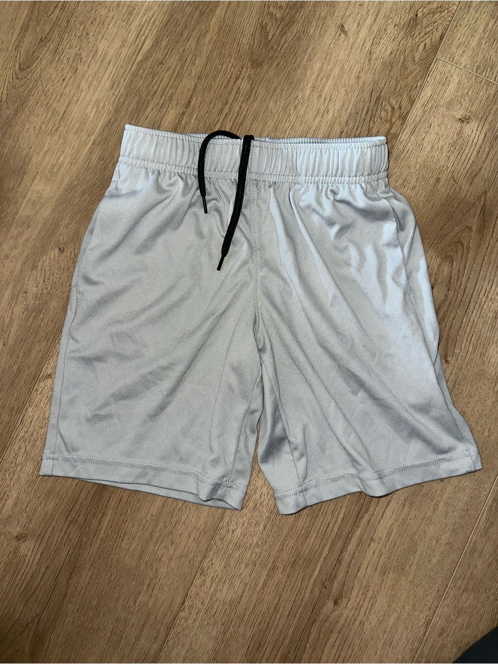 Men's Athletic Drawstring Shorts — Light Gray
